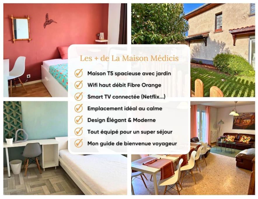 Maison Medicis - T5 Spacieuse Et Calme En Ville - Emplacement Ideal Toulouse Buitenkant foto